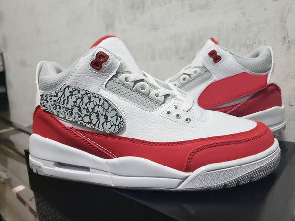 2019 New JTH 3 Tinker Men Basketball Shoes 3AIRMax 1 White University Red Mens Designer Trainers Sneakers CJ0939-100