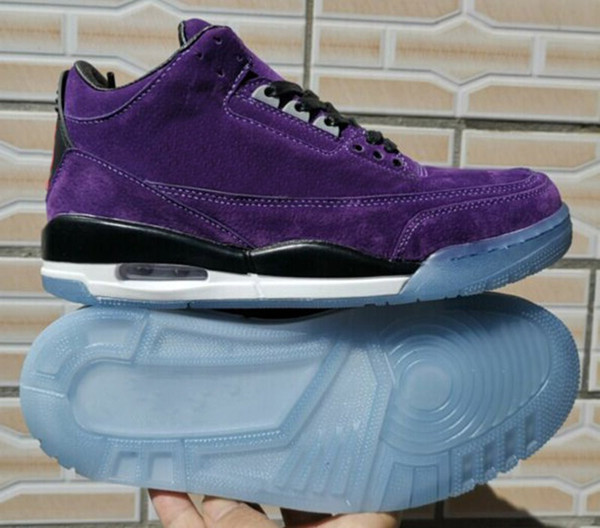 2019 New Travis x 3 Houston Cactus Jack Men Basketball Shoes 3s Full Purple Black Mens Outdoor Designer Sports Sneaker With Box