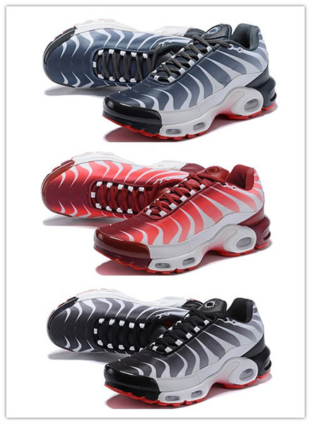 Plus Tn Se Athletic Sports Shoes Tuned Before After the Bite Running Shoes White Grey-Speed Red Designer Trainer Sneakers Size 5.5-12