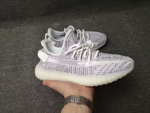 Kanye West 350 V2 Static Running Shoes 2018 Translucent Side Stripe 350 v2 EF2905 Sports Trainers Sneakers With Box