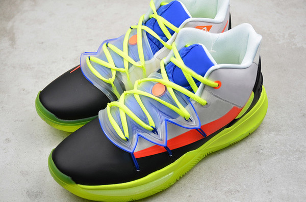 Fashion Irving 5 Rubber Sole Mens Basketball Shoes ROKIT Kyrie 5 ALL STAR Multi-Color Translucent Designer Sports Shoes With Box CJ7853-900