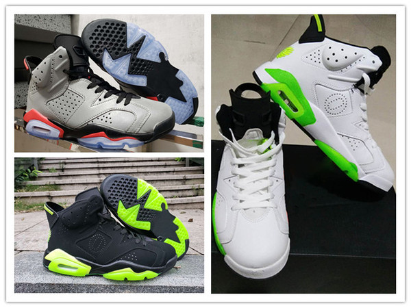 Oregon Ducks PE 6 men basketball shoes player exclusive custom sports trainers 6 JSP Reflective Infrared mens Sneakers with box