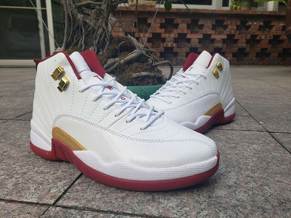 2019 New 12 Game Royal Black Men Basketball Shoes 12s FIBA White Wine Red Mens Outdoors Designer Sneakers With Box