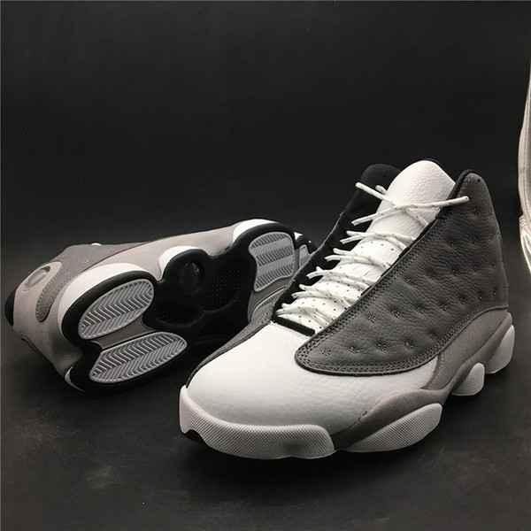 13 Atmosphere Grey White University Red Black Basketball Shoes 414571-016 High Quality Men Sports Designer Training Sneakers With Box