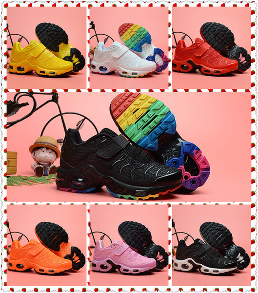 TN 2.0 Children Breathable Running Shoes tn plus Kids Mercurial cushion designer shoes Boys Gilrs Outdoors Athletic Sports Trainer With Box