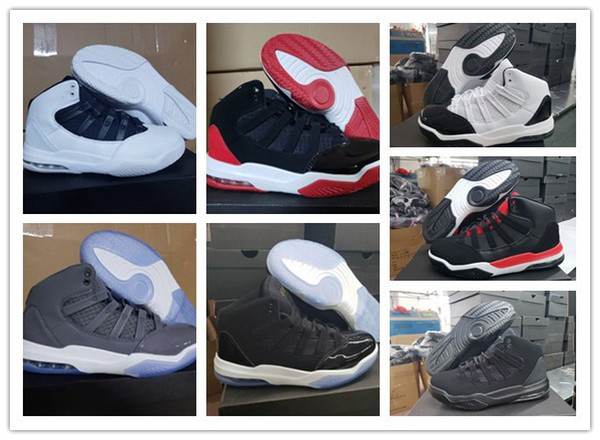 Jumpman XI 11 AURA Wolf Grey Bred Mens Basketball Shoes 2019 Hot Sale 11s AURA Mens Cushion Sneakers 7-11 With Box