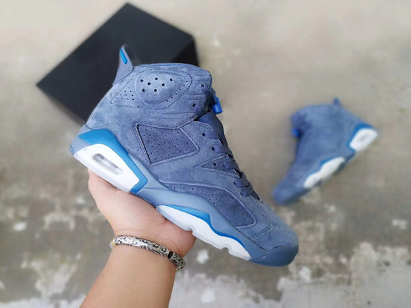 High Quality 6 Jimmy Butler Mens Basketball Shoes 384664-400 6S Diffused Blue Court Blue Men Designer Trainer Sneakers With Box