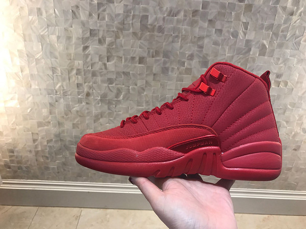 Cheap 12 Bulls Women Basketball Shoes 12s Gym Red 130690-601 Fashion Selling Womens Trainer Sports Sneakers With Box