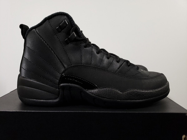 Mens Basketball Shoes 12 Winterized Sports Shoes 12s WNTR Black-Anthracite TOP Quality Men Brand Designer Sneakers With Box BQ6851-001