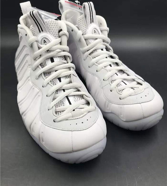 2018 New All-Star Basketball Shoes Penny Hardaway AO0817-001 Vast Grey Black FOAM Pro QS Mens Sneakers With Box
