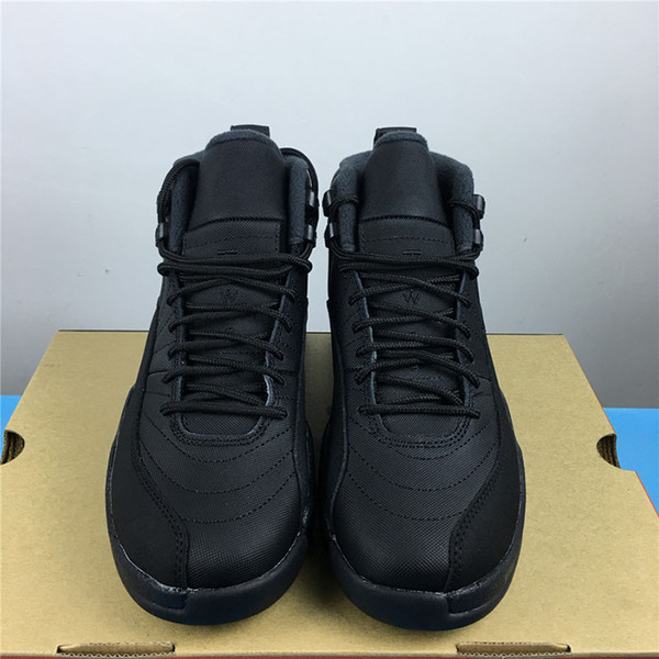 2019 Cheap 12 Winterized Mens Basketball Shoes 12s WNTR Black-Anthracite BQ6851-001 Men Brand Designer Sneakers With Box