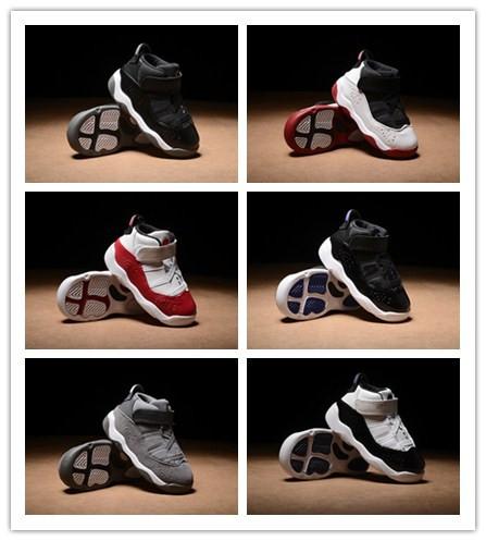 Kids Jumpman VI 6 Rings Children's Shoes 6s boys and girls Casual Fashion Desigenr Sneakers Size 22-27 With Box