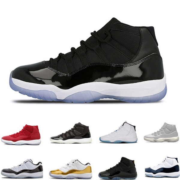 11s Platinum Tint Concord 45 Mens Basketball Shoes 11 Cap and Gown Blackout Stingray Gym Red Midnight Navy Bred Space Jams Sports Sneakers