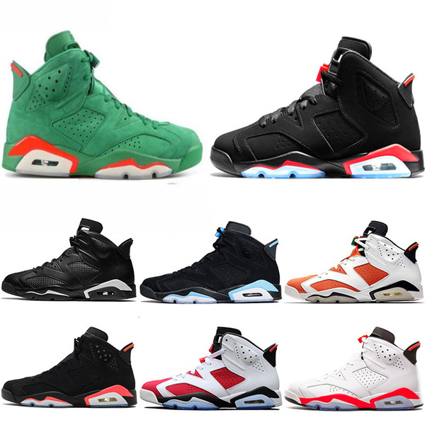 New arrival 6 6s mens basketball shoes INFRARED UNC MAROON TINKER HATFIELD BLACK CAT CARMINE GATORADE men sports sneakers size 8-13