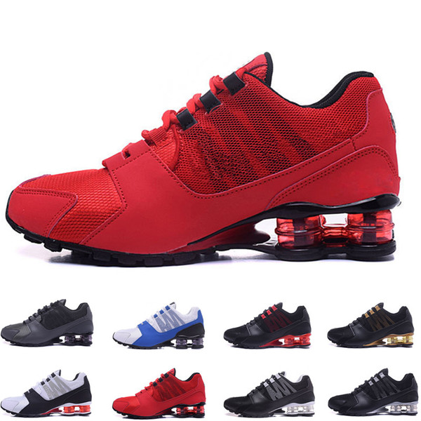 White Black Red Classic Shox Avenue Zapatillas De Deporte Women Mens Casual Shoes Fashion Walking Mens Designer Sneakers Size 40-46