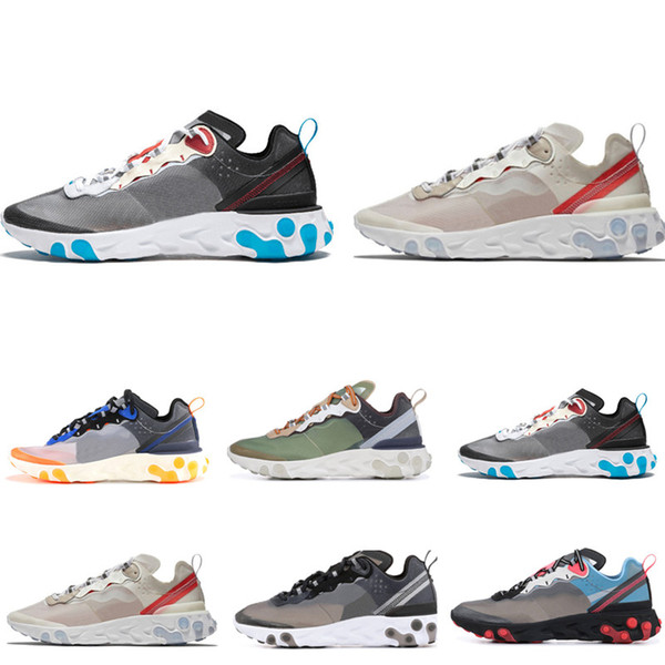 UNDERCOVER x Upcoming React Element 87 Pack White Epic Sneakers Brand Men Women Trainer Men Women Designer Running Shoes Zapatos 2018 New