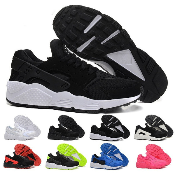 High Quality Air Huarache I Running Shoes For Men Women Black Gold Triple Sneakers Huarach 1 Athletic Trainers huraches Sport Shoes 36-45