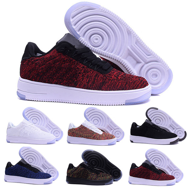 Fashion Men Shoes Low One 1 Men Women China Outdoor Shoe Fly Designer Royaums Type Breathe Skate knit Femme Homme 36-45