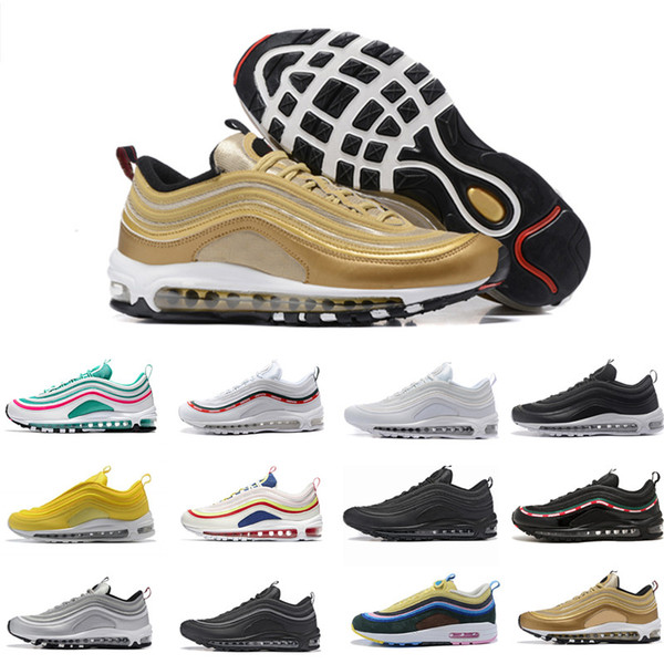 Chaussures 97 Sean Wotherspoon Running Shoes 97s Ultra Brand Designer Women Mens Trainers Plus Gold Silver Bullet Shoe 308