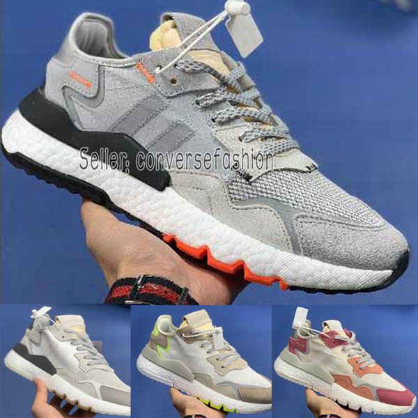 2019 Latest arrival 3M reflective men and women night walker Nite Jogger CG5950 retro running shoes mesh with suede Breathable Unisex shoes