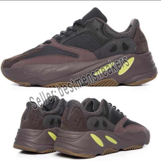 700 Wave Runner Mauve Inertia Running Shoes Kanye West Designer Shoes Men Women 700 V2 Static Sports Seankers Size 36-45