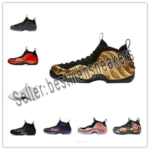 Foam one Abalone Habanero Red Floral Penny Hardaway Men Basketball Shoes Black Metallic Gold Alternate Galaxy Fleece Sports Sneakers