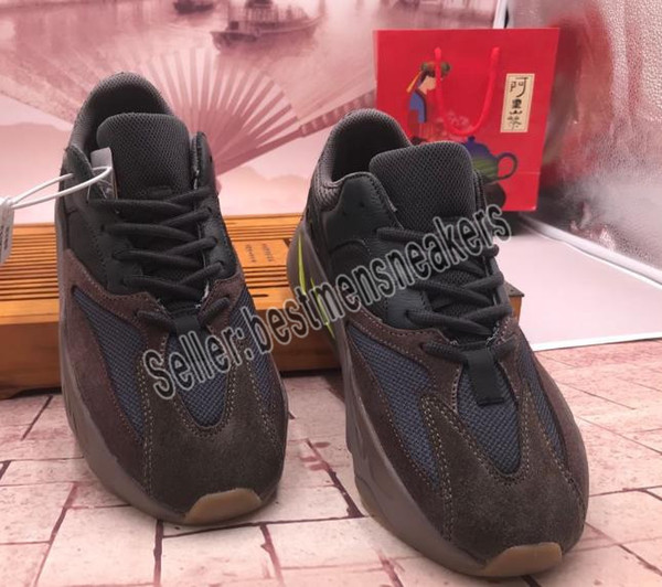 New 700 mauve running shoes mens best quality wave runner 700 Kanye West designer sneakers womens 2019 brand boots