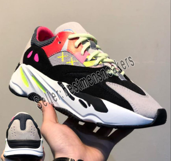 700 Wave Runner 2019 Mauve Solid Grey Men Running Shoes Best Quality Kanye West Designer Shoes Sport Sneakers 36-45