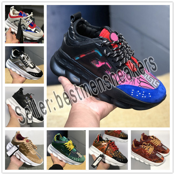 CHAIN REACTION Love women men red black ght weight chain linked designer fashion Casual Shoes dust bag Euro 36-45