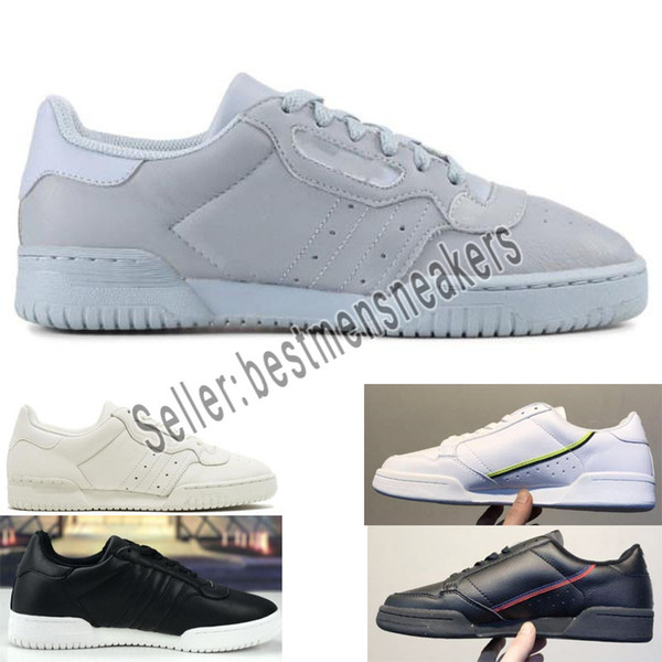 2019 Calabasas Powerphase Grey Continental 80 Casual shoes Kanye West Aero blue Core black OG white Men women Trainer Sports Sneakers 36-45