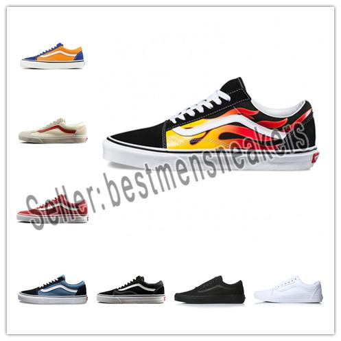 Old Skool women Casual shoes Rock Flame Yacht Club Sharktooth Peanuts Skateboard Snoopy Canvas zapatillas de deporte Sports Sneakers