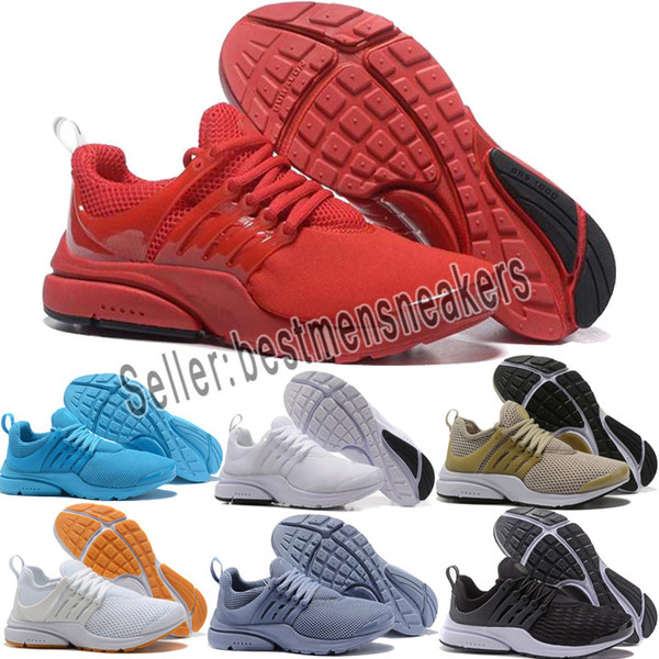 2019 Presto Shoes Men Women Ultra BR QS Yellow Pink Prestos Black Air White Oreo Outdoor Jogging Mens Trainers designer Sneaker casual shoes