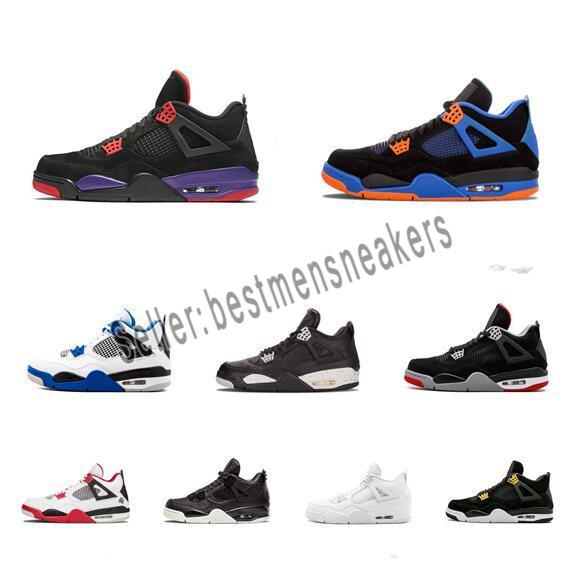 4 4s Tattoo Singles Day Mens Basketball Shoes Travis Scotts Raptors Royalty Laser Denim Bred White Cement Kaws men sports sneakers designer