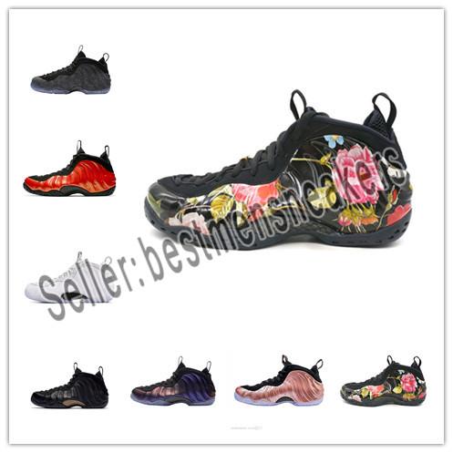 Penny Hardaway Abalone Men Basketball Shoes FOAM Habanero red Island Green Eggplant Copper Metallic Red trainers Sport Sneaker
