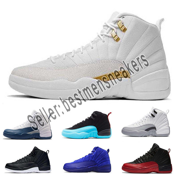 High Quality 12 12s OVO White Gym Red WNTR The Master Basketball Shoes Men Taxi Flu Game French Blue CNY Sneakers