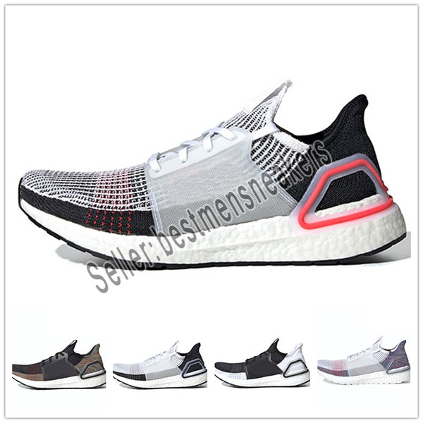 2019 Ultra Mens Running Shoes Cloud White Black Dark Pixel Refract Clear Brown Primeknit Sports Trainers Men Women Sneakers