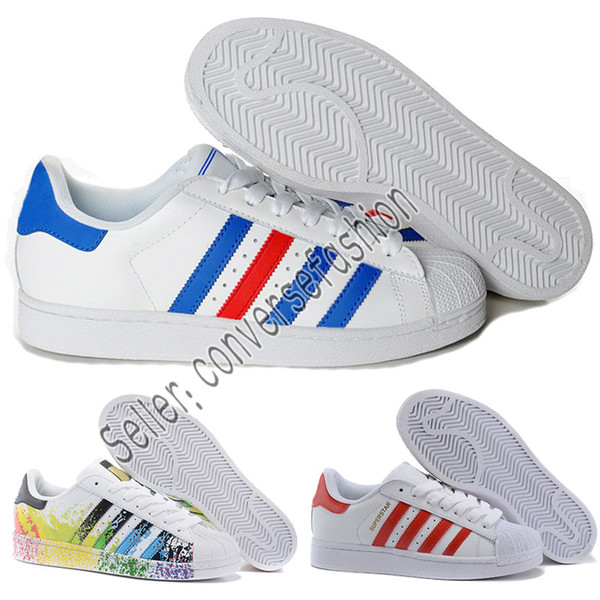 2019 lassic Superstar White Hologram Iridescent Junior Superstars 80s Pride Sneakers Super Star Women Men Fashion Outdoor Walking shoes