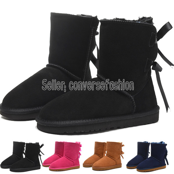 2019 Free shipping Top quality Australia WGG 3280 classic tall winter Boots real leather Bailey Bowknot women's bailey bow snow Boots shoes