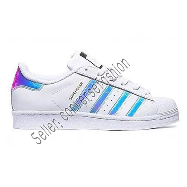 2019 Hot Cheap Superstar 80S Men Women Casual Basketball Shoes Skate Shoes 17 Color Rainbow Splash-ink Fashion Sports Shoes size eur 36-44