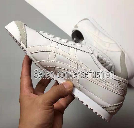 2019 Wholesale Originals Onitsuka Tiger white Leather Cheap Fashion Casual Shoes Men And Women High Quality Sports Shoes US 36-44