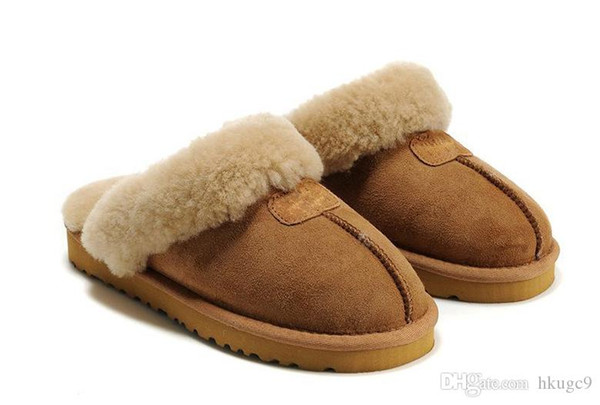 Hot Australia WGG Warm cotton slippers Men And Womens slippers Short Boots Women's boots Snow boots Designer Indoor cotton slippers Lea