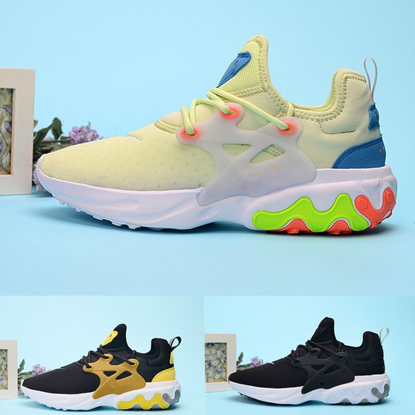 2019 Presto Mid Epic React Men Women Running Shoes Comfortable Mesh Breathable Sneakers Black White Casual Shoes 36-45