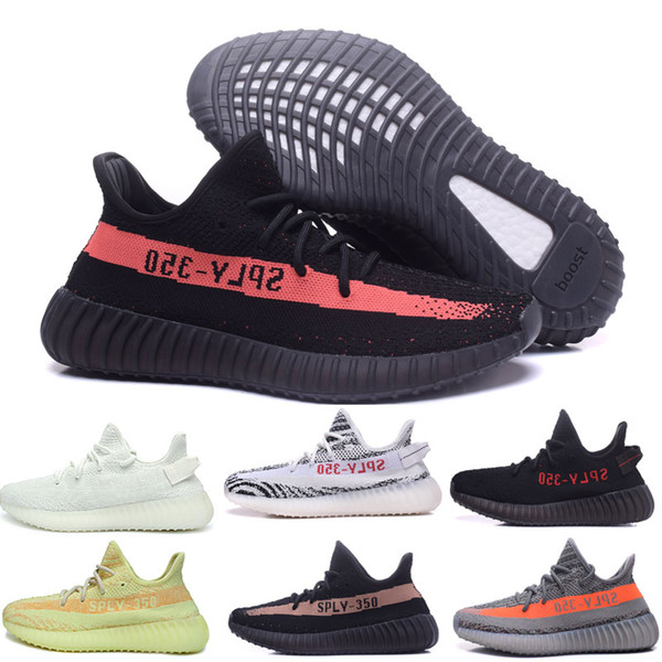 Hot Sale 350 V2 Static Semi Frozen Yellow Cream White Zebra Butter Beluga 2.0 Kanye West Sports Designer Seankers Mens Running Shoes