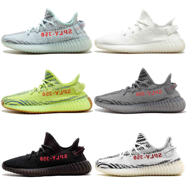 2019 Spring Static 350 Beluga 2.0 Running Shoes Semi Frozen Yellow Cream Blue tint Zebra Bred Men Women Designer Sports Sneakers 36-45