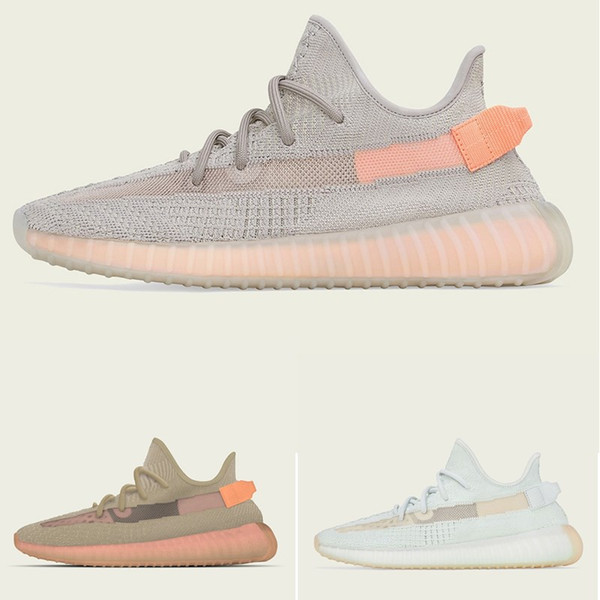 2019 New Clay Hyperspace Sesame Static Reflective 350 Running Shoes Kanye West Designer Brand Upper Quality Mens Women Sport Trainers 36-46