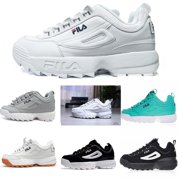 2018 hot Original running shoes white Black Sand grey Gold II 2 Women men FILE section Classic Hiking Jogging Casual sports sneakers