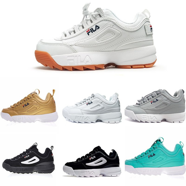2018 Newest Original running shoes white Black Sand grey Gold II 2 Women men FILE section Classic Hiking Jogging Casual sports sneakers