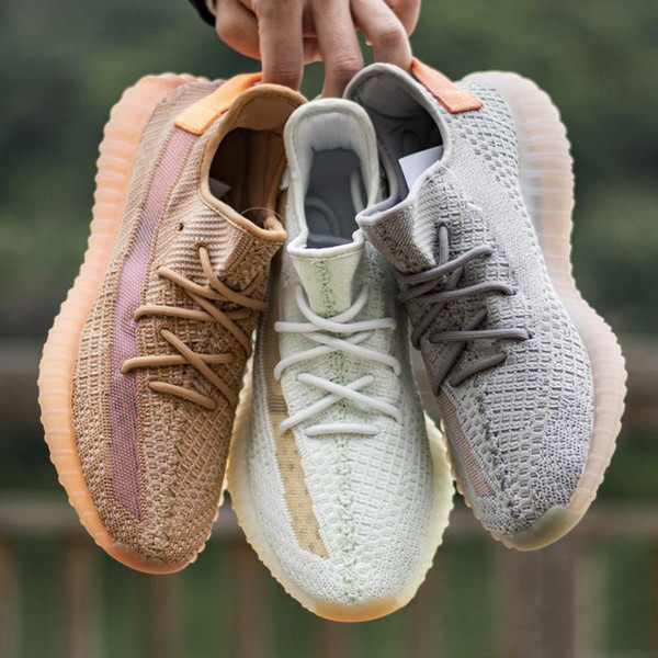 2019 Originals 350 V2 Clay Hyperspace True Form Kanye West Men Women Running Shoes Authentic Sports Sneakers EG7490 EG7491 EG7492