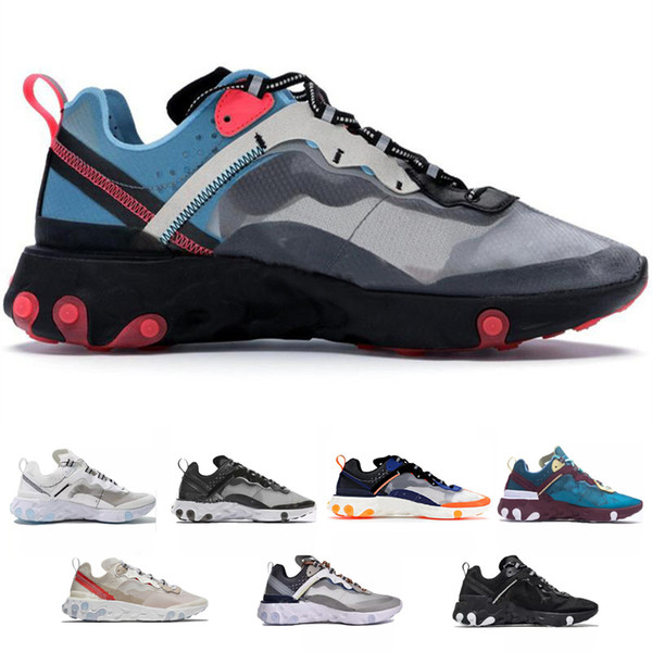 Epic React Element 87 Undercover Men Running Shoes For Women Designer Sneakers Sports Mens Trainer Shoes Sail Light Bone