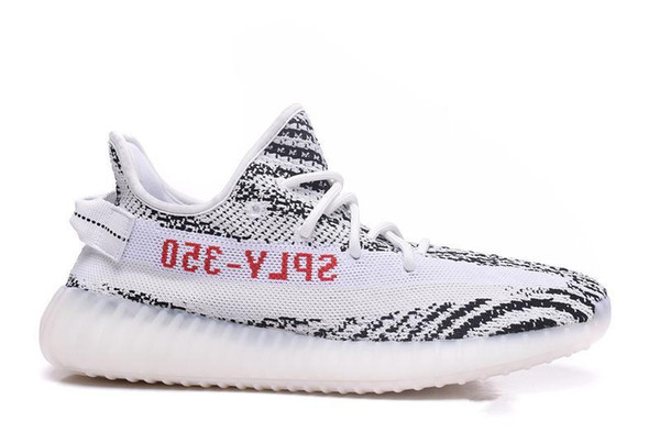 2019 350 V2 Top Static Zebra Blue Tint Beluga Bred Butter Cream Sesame Semi Frozen Yellow Real BASF Mens Running Shoes Women Sneaker
